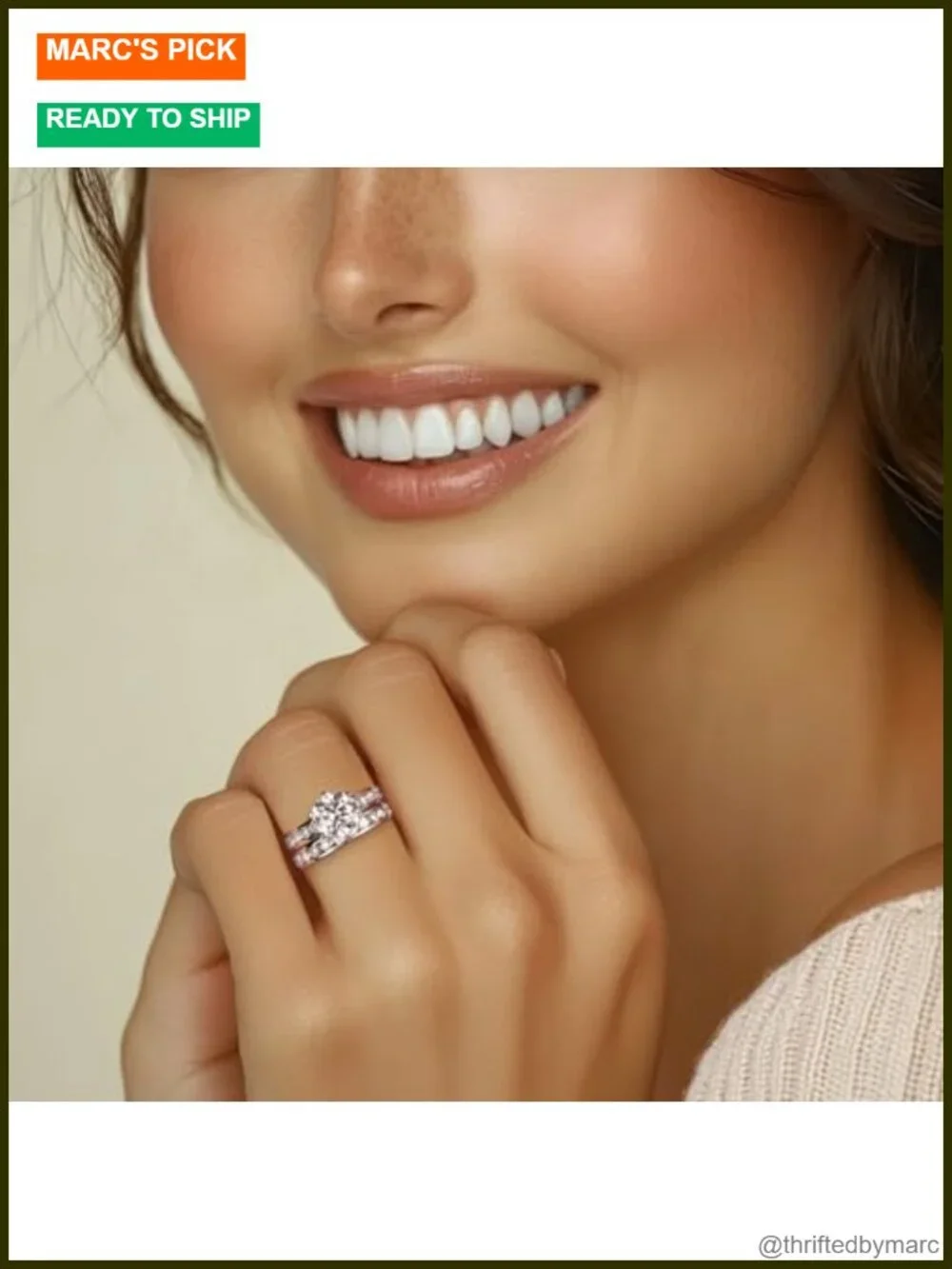 Moissanite Wedding Ring Set 4.48CTTW Round Cut 925 Sterling Silver Engagement